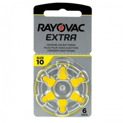 Baterie do naslouchadel Rayovac Extra PR70 (A10, B0104, B20PA, AC10/230E) 6ks