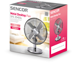 Stolní ventilátor SENCOR SFE 2540SL kovový