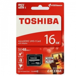 Toshiba micro SDHC UHS1 16Gb Class10 4 + adaptér