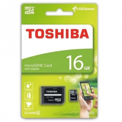 Toshiba micro SDHC 16Gb Class 4 + adaptér