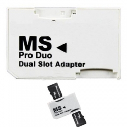 Adapter 2x Micro SD na MS Pro Duo
