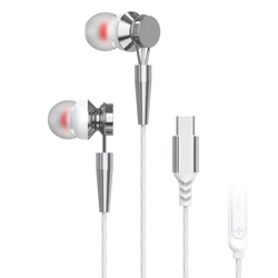 Sluchátka s USB C konekterem a mikrofonem Pavareal PA-M10C-R