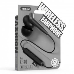 Bluetooth sluchátka Yookie K340l s mikrofonem, ovládáním a paměťovou kartou