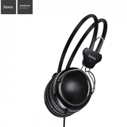 Sluchátka Hoco Manno W5 s mikrofonem a ovládáním černá
