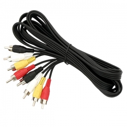 Audio a video kabel 4 x RCA zástrčka-zástrčka 1.8m