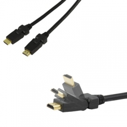 Kabel HDMI 1,5m, otočný 360°