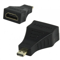 Adaptér hdmi (f) - hdmi micro (m) - zlacený