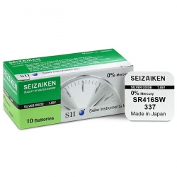 Baterie SEIKO 337, SR416SW, hodinková silver