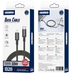 USB-C kabel na lightning pro Apple iPhone 30W 1m JELLICO B28  