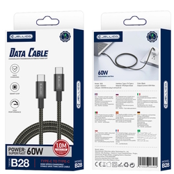 USB-C na USB-C 60W kabel JELLICO B28 1m