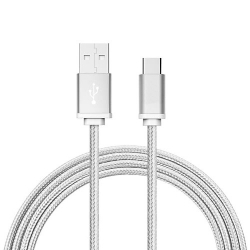 Kabel USB Type C silver
