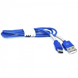 Kabel USB Type C 1m modrý 