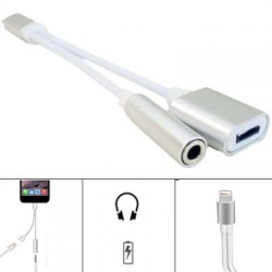 Lighting to 3,5mm adapter pro Apple iPhone 7/7Plus s dobíjením