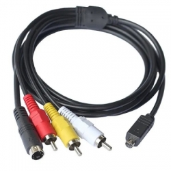AV kabel pro Sony 3x CINCH, 1x S-VIDEO 