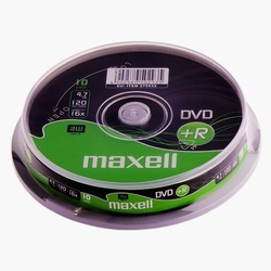 DVD+R 4,7 GB 16× Spindle 10 ks Maxell