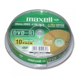 Maxell  DVD-R 4.7Gb 16X Cake 10 