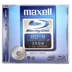 BLU-RAY MAXELL 25GB - 4x, JEWEL CASE