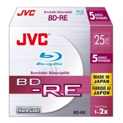 JVC BD-RE 25GB 1-2x RE-WRITABLE,SLIM 5ks