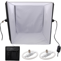 Fotografický stan, Fotostan 60 x 60cm s osvetlenim 2x22W 