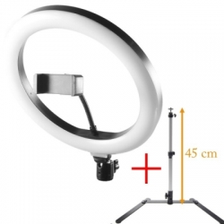 LED prstencová selfie lampa 20cm 40W se stmívačem