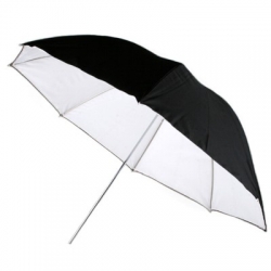 Studiový fotografický reflexní deštník 83cm černý bílý