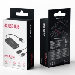 USB rozbočovač hub čtyřportový