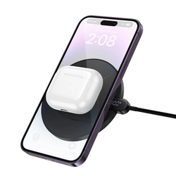 Bezdrátová nabíječka Qi 15 W s LED displejem HOCO CW62 