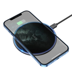 Bezdrátová nabíječka Qi 15 W  HOCO CW6 PRO černá