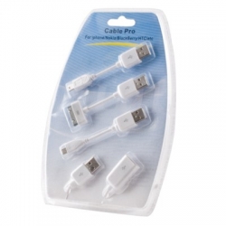 Univerzální kabel micro USB/Mini USB/iPhone