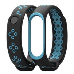 Náramek pro Xiaomi Mi Band 4 a Xiaomi Mi Band 3, černo-modrý