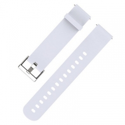 Silikonový řemínek pro chytré hodinky 20mm bílý