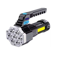 LED svietidlo so 7 LED, bočným svetlom a USB nabíjaním
