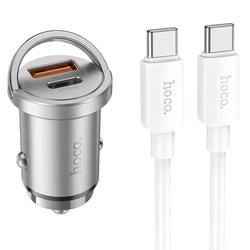 Rychlá nabíječka do auta PD USB-C 45W Hoco NZ10 s USB C kabelem