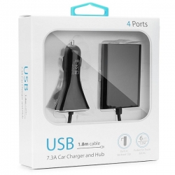 Univerzální USB adaptér do auta 7,3A