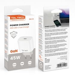 USB-C rychlá nabíječka GaN PD 45W TelTech TCH-06