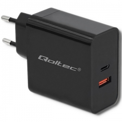 USB/USB-C rychlá nabíječka, 63W Qoltec 