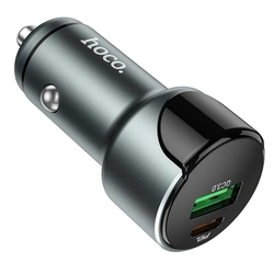 Rychlá nabíječka do auta PD USB-C 20W Hoco Z42 s digitálním displejem