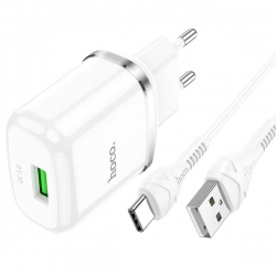 Rychlá nabíječka 18W Hoko N3 s USB C kabelem