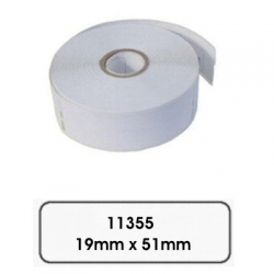 Kompatibilní papírové štítky pro Dymo 11355, 19mm x 51mm, 500ks, bílé 