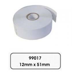 Kompatibilní papírové štítky pro Dymo 99017, 12mm x 51mm, 220ks, bílé