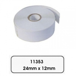 Kompatibilní papírové štítky pro Dymo 11353, 24mm x 12mm, 1000ks, bílé 