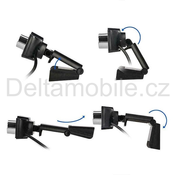 Webkamera pro PC USB 2.0 1080p s mikrofonem, černá