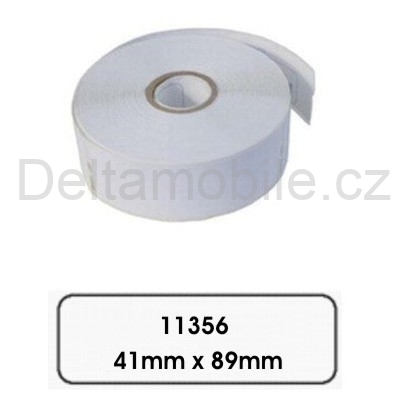 Kompatibilní papírové štítky pro Dymo 11356, 41mm x 89mm, 300ks, bílé