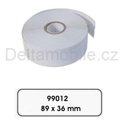 Kompatibilní papírové štítky pro Dymo 99012, 89 x 36 mm, 260ks, bílé