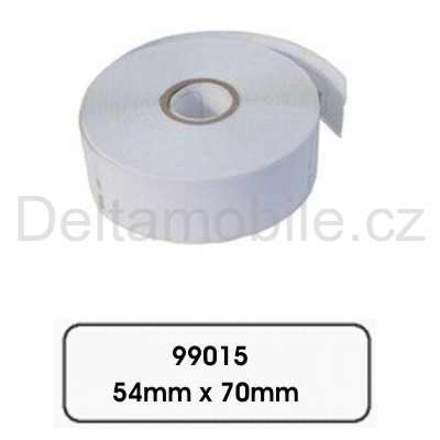 Kompatibilní papírové štítky pro Dymo 99015, 54mm x 70mm, 320ks, bílé